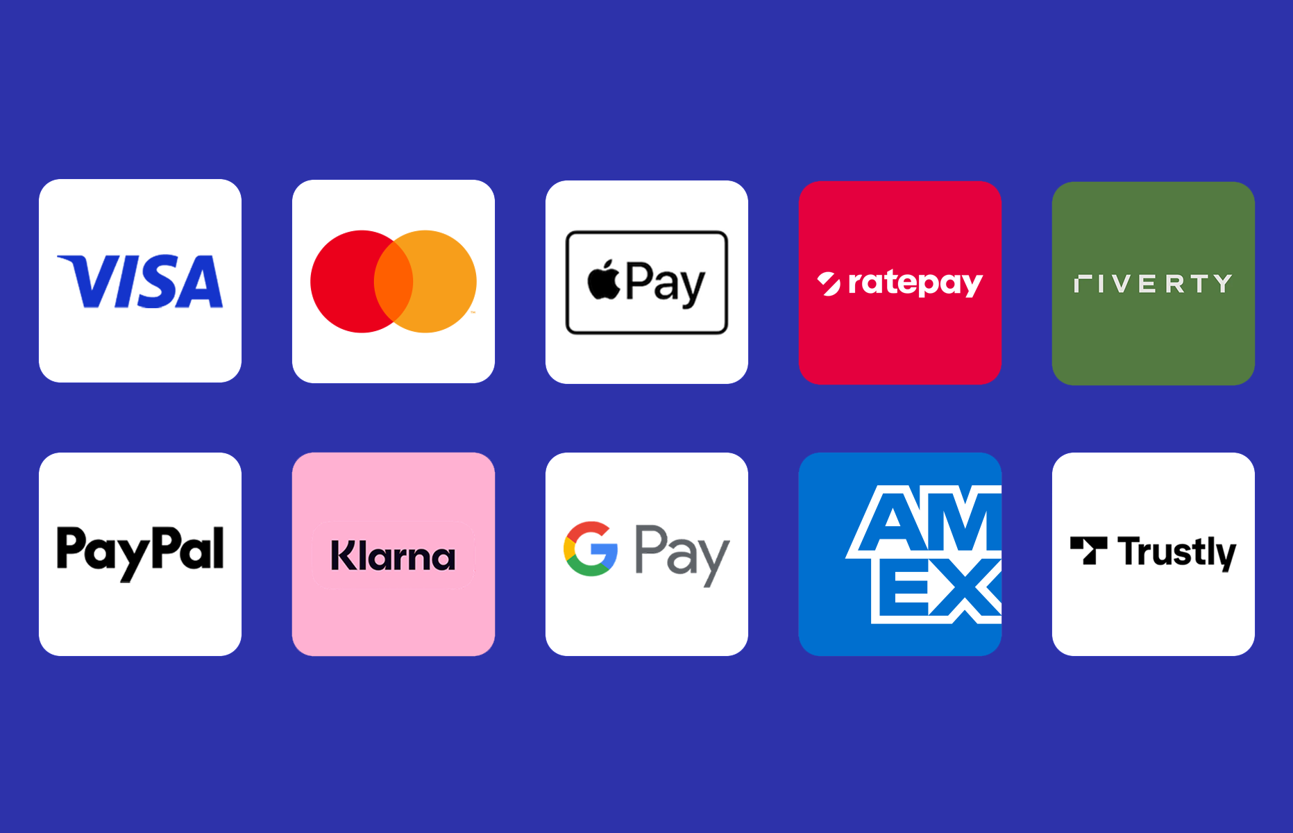 Many payment methods available