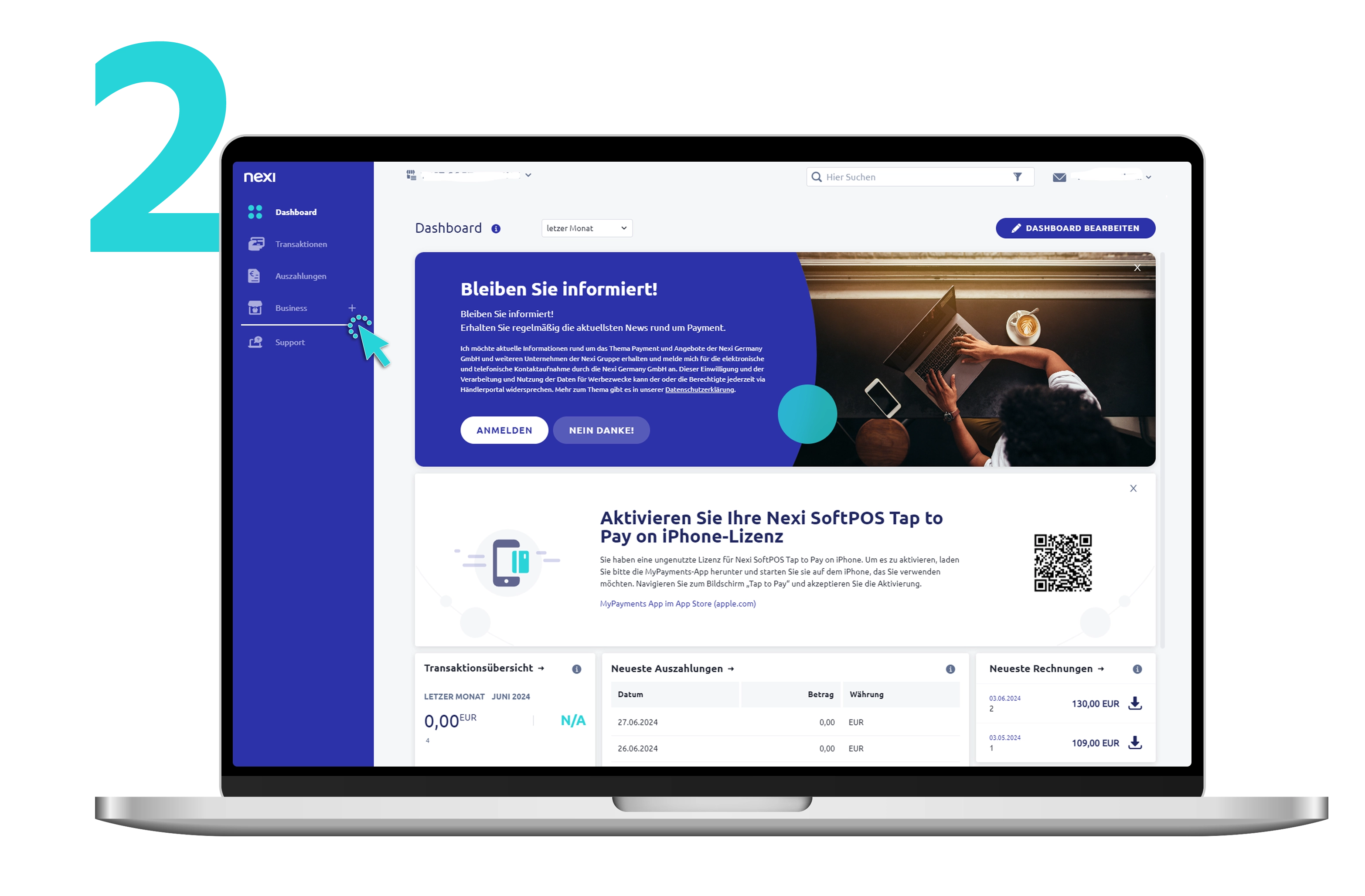 Merchant Portal Navigation