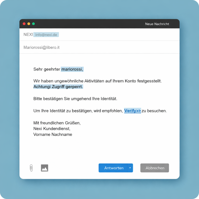 attenzione alle frodi